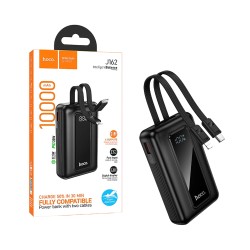 Power Bank Hoco J162 com Tipo-C+Lightning Cabo 22.5W+PD20W 10000mAh Preto